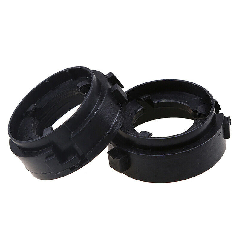 2PC Black H7 LED Headlight Bulb Adapter Holder Socket Retainer Clip Fit VW Golf