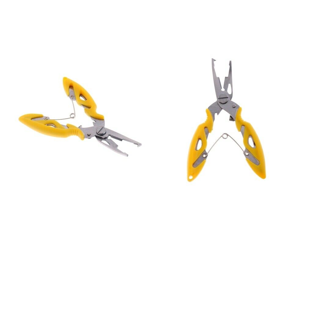 2pcs Stainless Steel Multifunction Pliers Hook Extraction Separate  Fishing