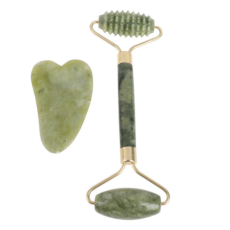 2PCs Facial Massager Roller Double Heads Guasha Scraper For Face Skin Car.l8