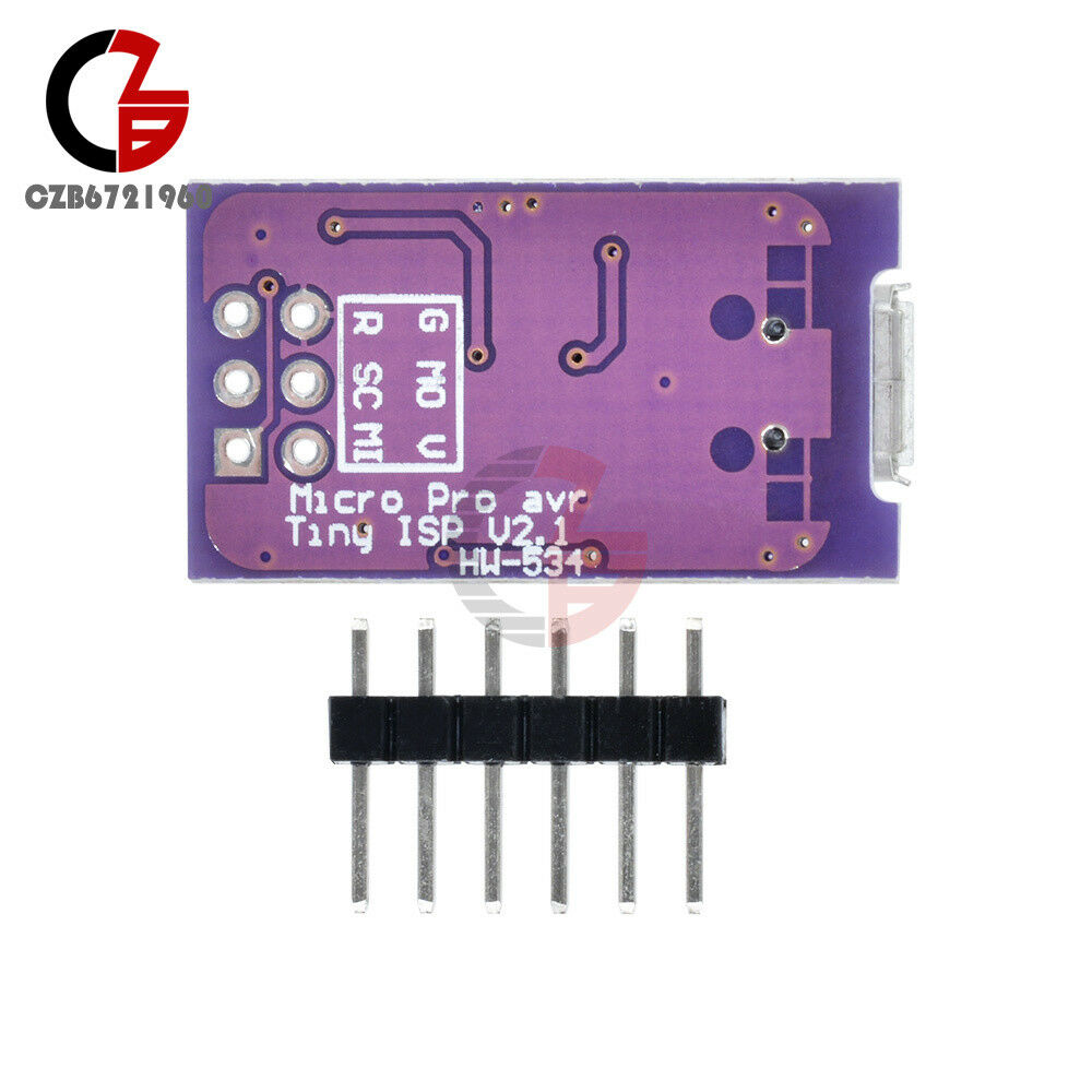 Micro USB Tiny AVR ISP ATtiny44 USBTinyISP Programmer 5V For Arduino Bootloader