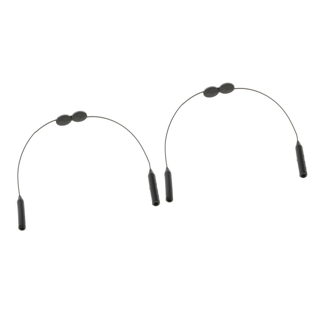 2pcs Glasses Strap Neck Cord Spectacle Retainer Eyewear Lanyard Grips Keeper