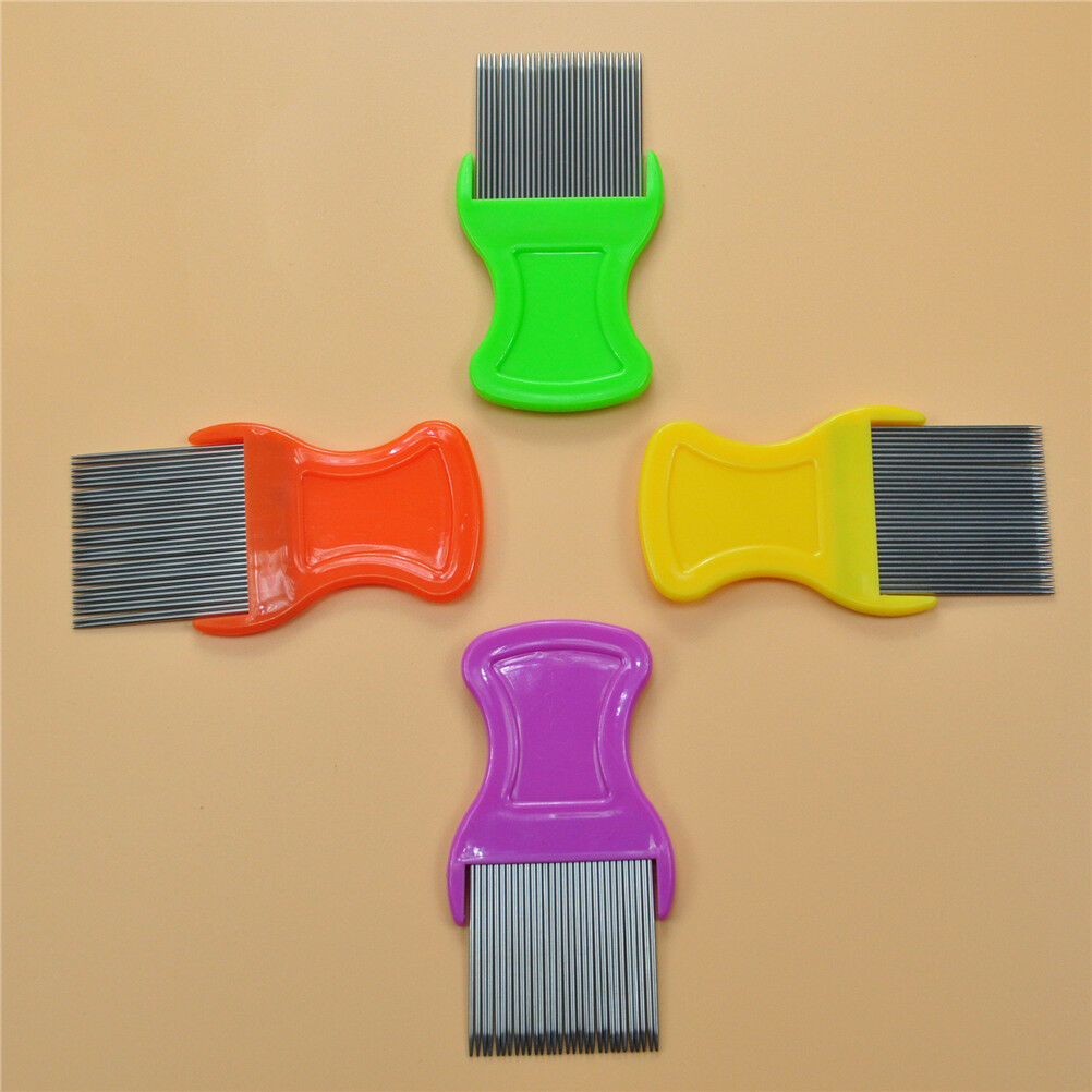 Comb Head Hair Lice Nit dog Safe Flea Eggs Dirt Dust Remover Steel Tooth .l8
