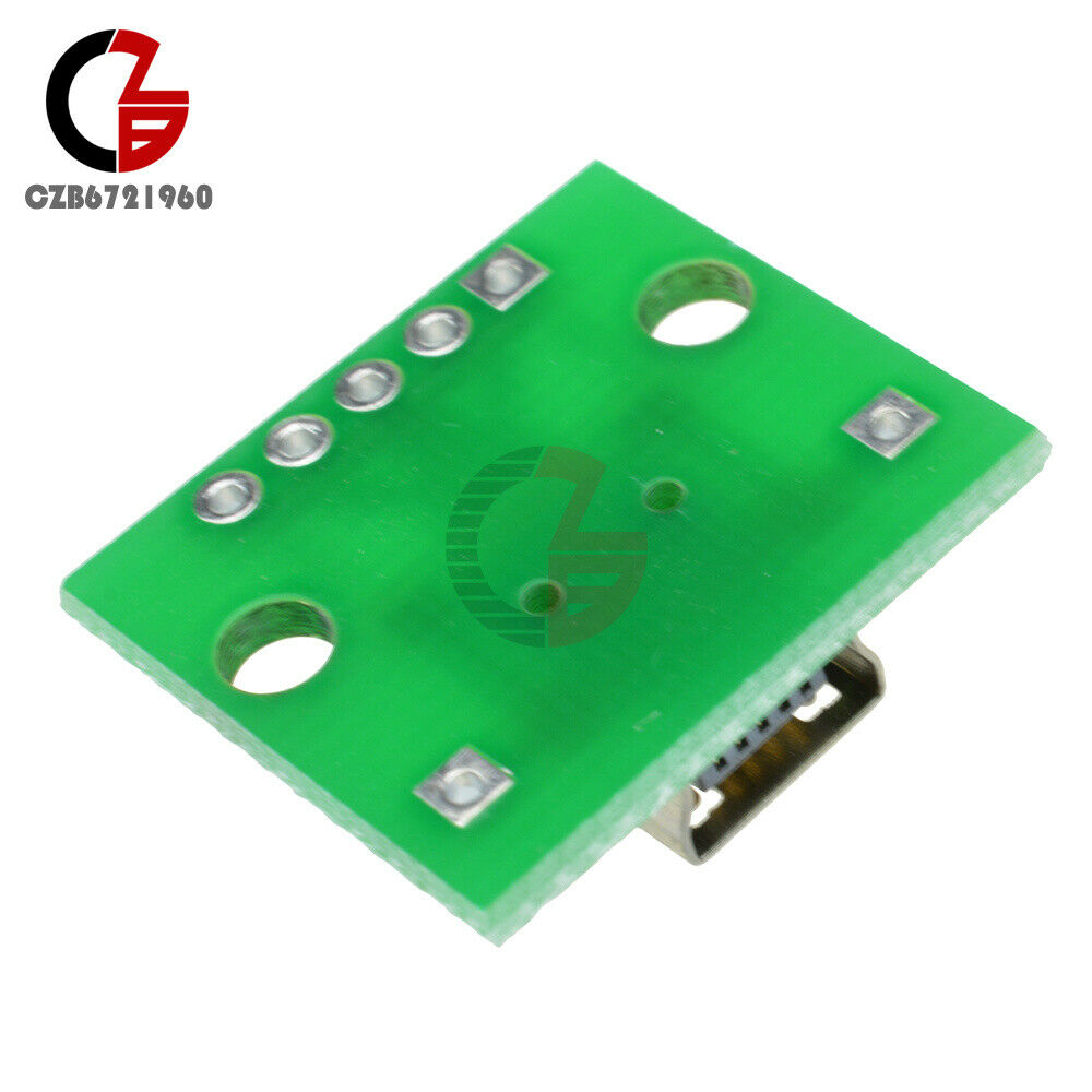 10PCS 2.54mm PCB Board Mini USB to DIP Adapter Converter For DIY Power Supply