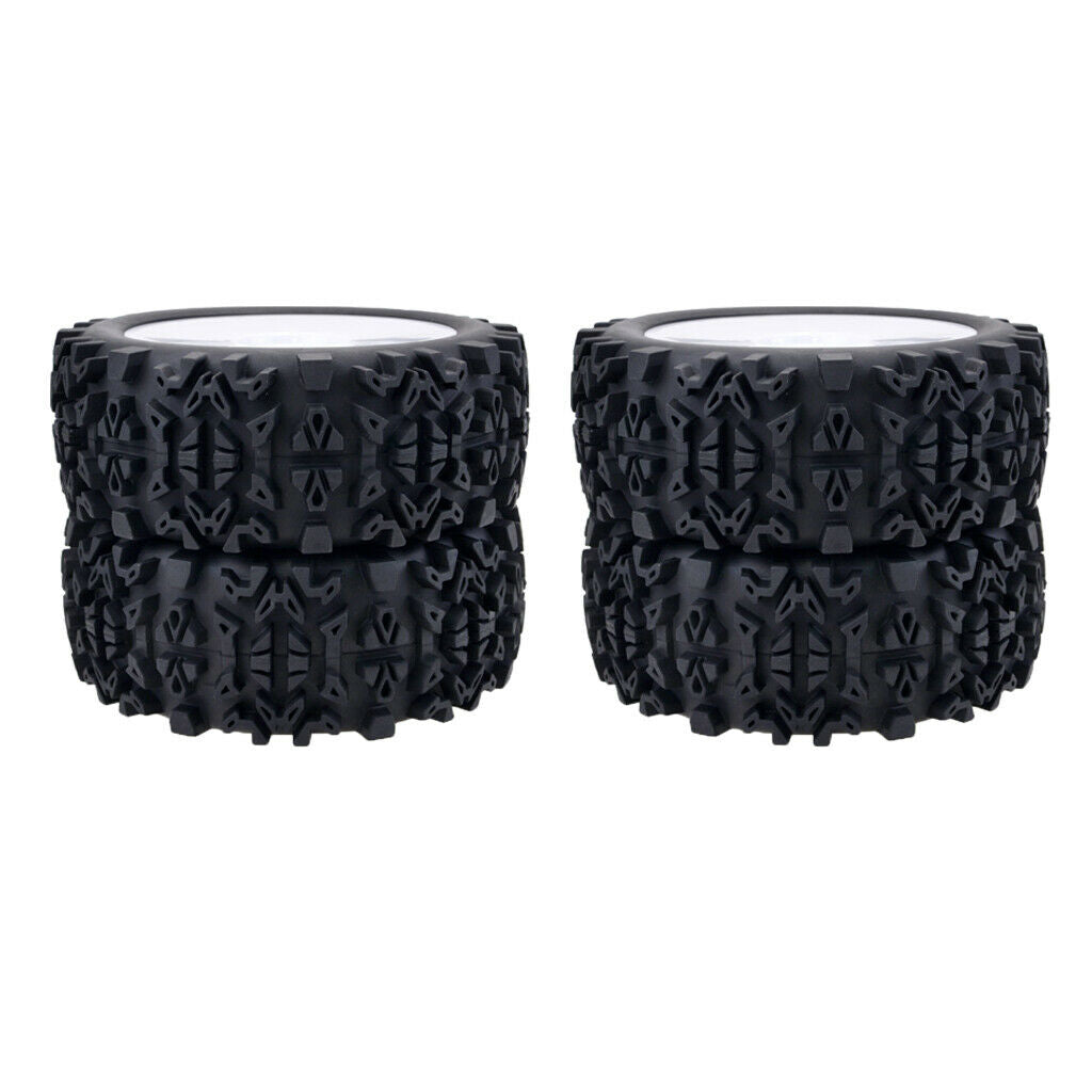 4 Pieces Professional 1/8 17mm RC on Road Buggy on Road Wheel And Tire