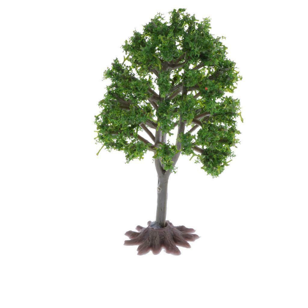 4 Pieces Greenery Tree Design Diorama Landscape Building Accessories