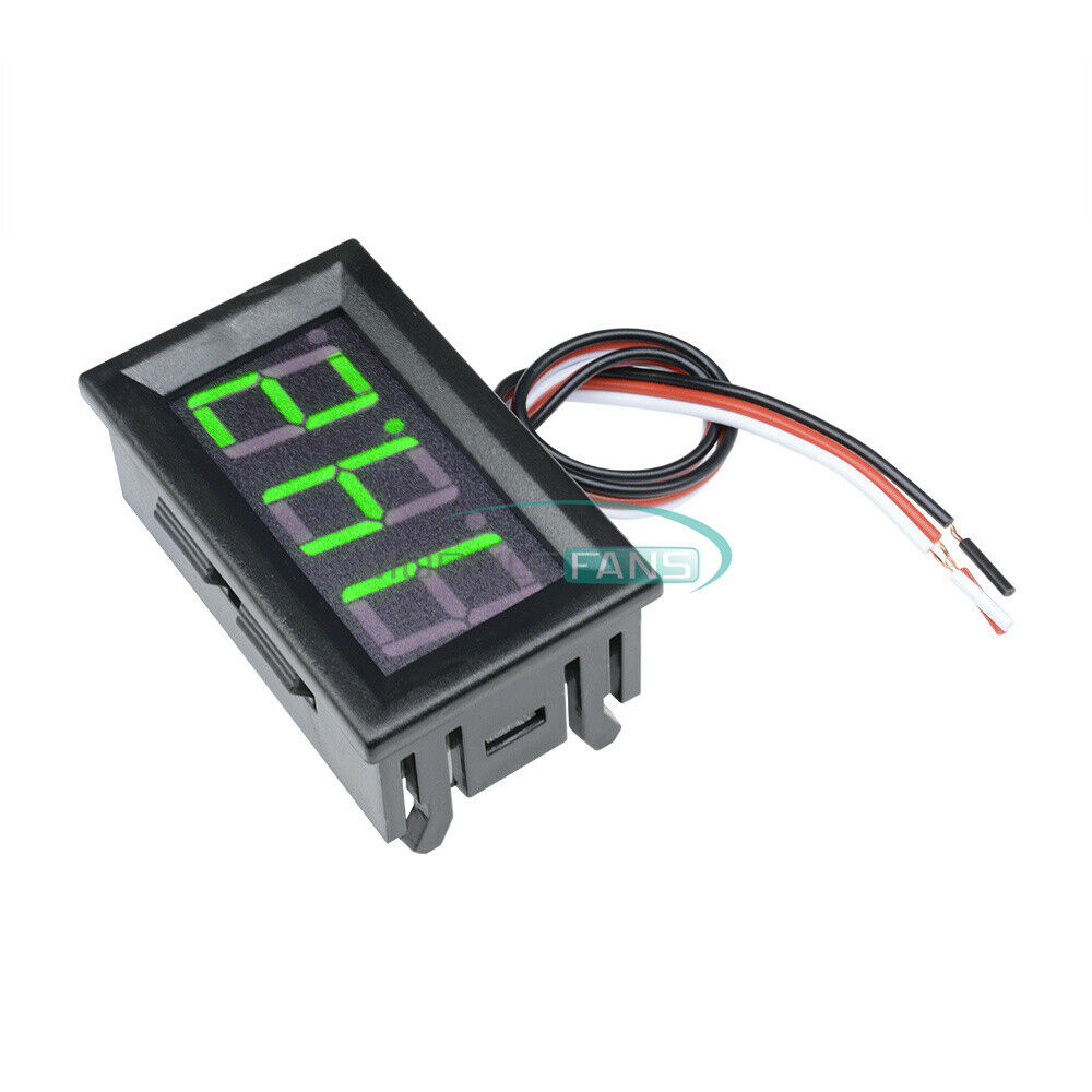 DC 4.7-30V Green 0.56" LED Digital Voltmeter Panel Accurate Meter 3 Wire Display