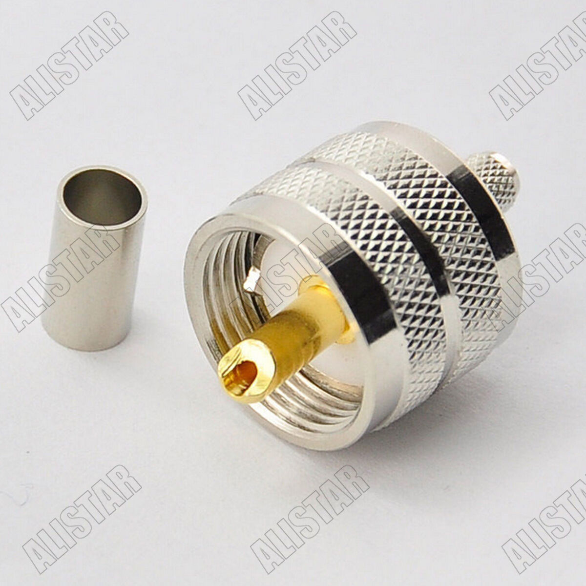 10 x UHF PL259 Male Plug Crimp Connector for LMR240 Cable LMR-240 RF Coax Cable