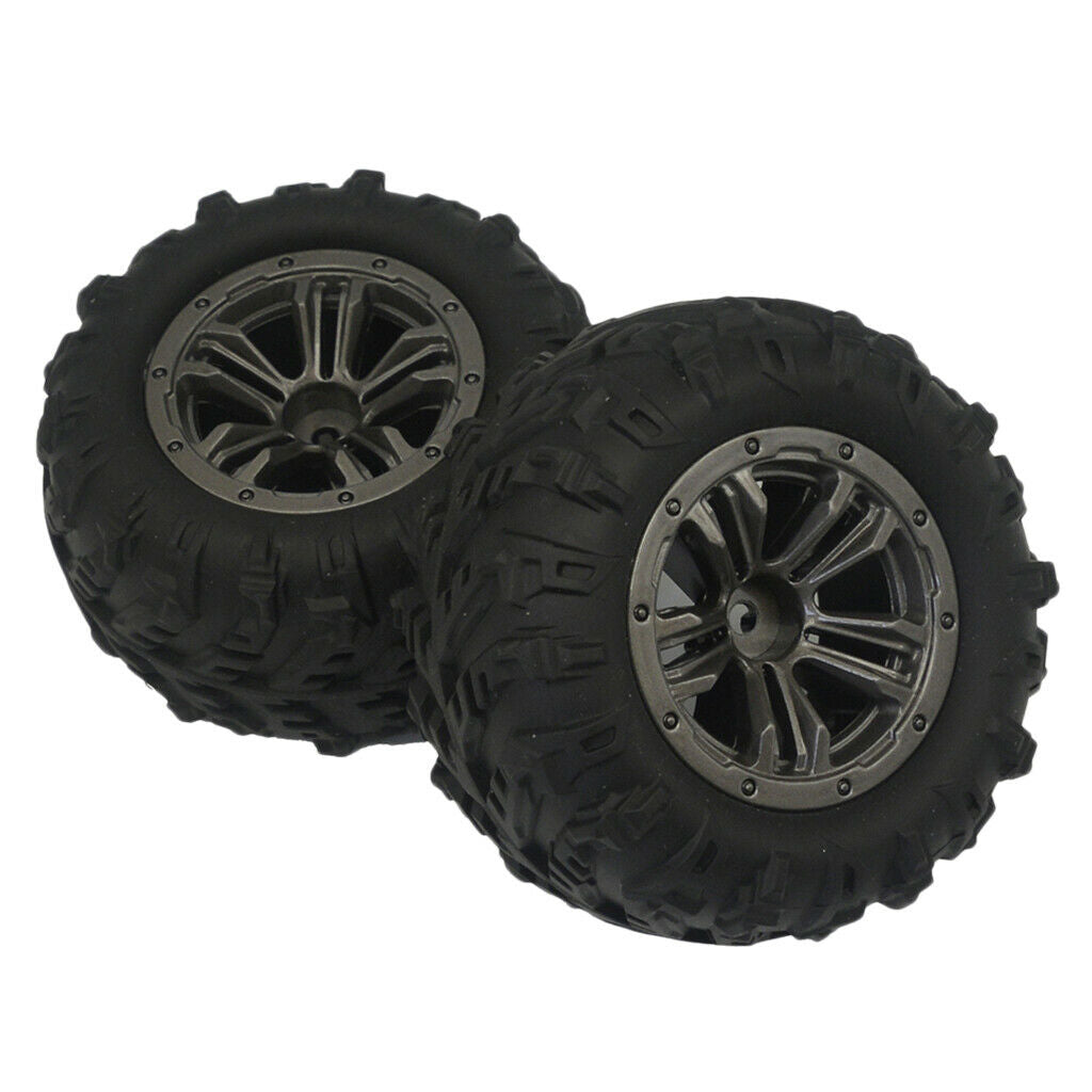 1Pair RC Car Wheel Tyres Tire for Xinlehong Q901 Q902 Vehicle Kits Black
