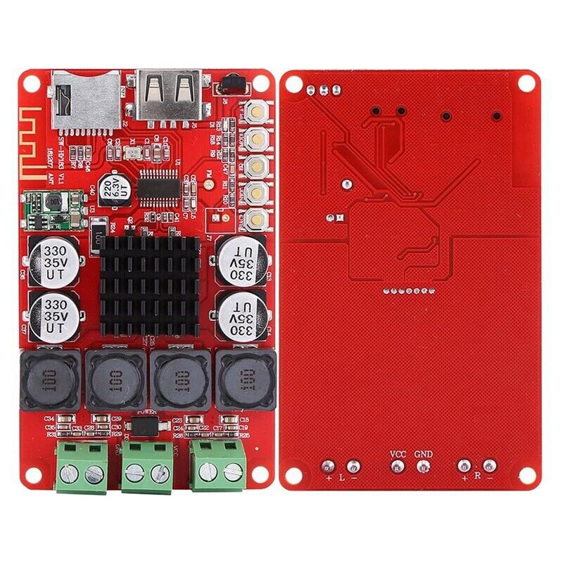 TPA3116 50W X2 Digital Amplifier Board Bluetooth Stereo AMP Board TF Card DecoP5
