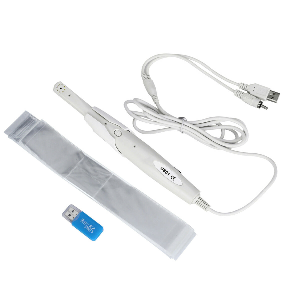 2X SolarCam Dental CMOS 1/4 Intraoral Oral Camera 8 LED U801 TV/AV 16GB