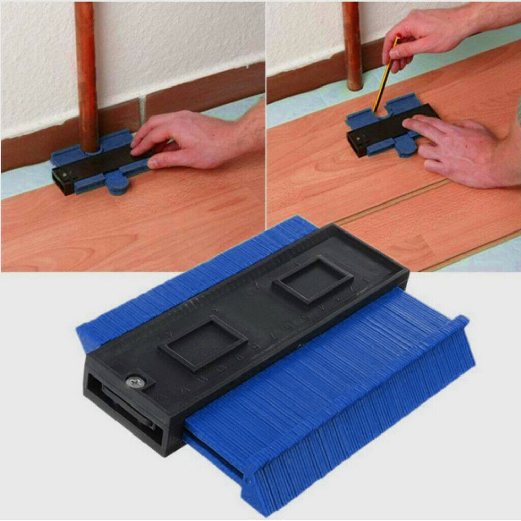Contour Profile Gauge Woodworking Shape Tracing Template Measuring Tool Blue