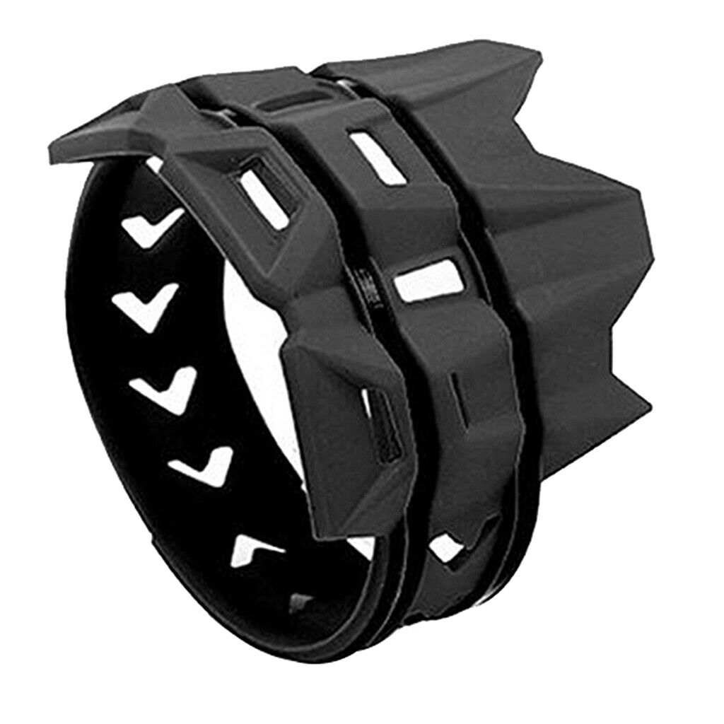 Motorcycle Exhaust Muffler Protector Guard Cover for 2 or 4 Stroke, Black