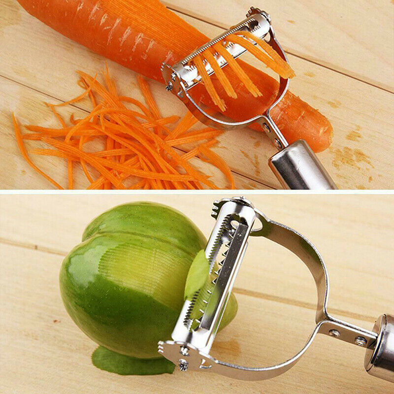 3in1 Stainless Steel Potato Peeler Carrot Grater Shredding Fruit Cutter t.l8