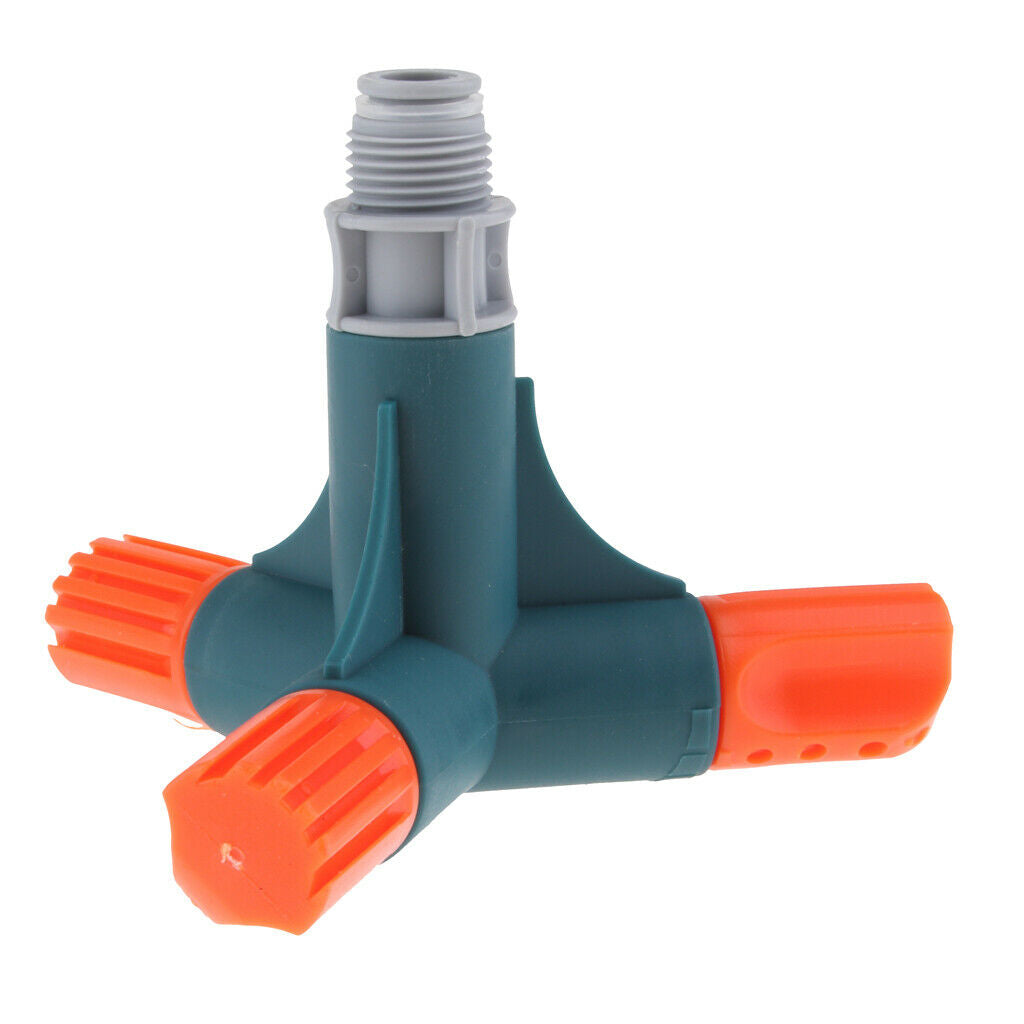 360 Degree Rotary Spray Sprinkler Garden Irrigation Watering System Gray