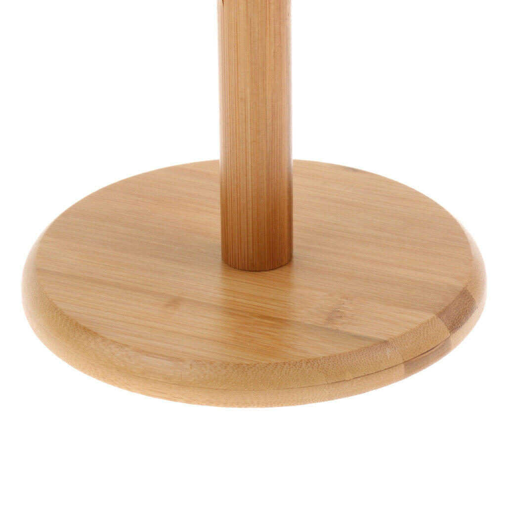 Bamboo Wood Mug Tree Shape Rack Holder Organizer for 6 Coffee Mugs Tea Cups
