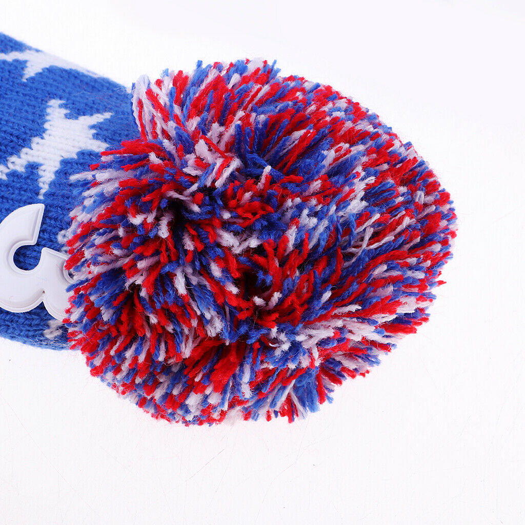 3Pcs Golf Club Knitted Headcovers Head Covers Vintange Headcover Socks Covers