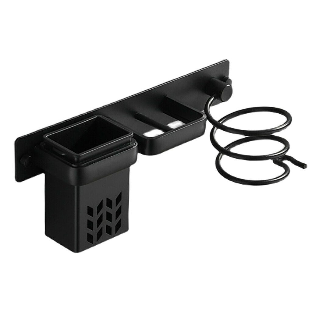 Portable Wall Mounted Hair Dryer Holder Storage Bracket Stand Rack Bathroom