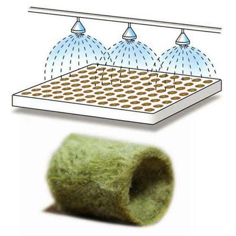 20x Cylinder Rockwool Plant Hydroponic Grow Media Soilless Cultivation Compress