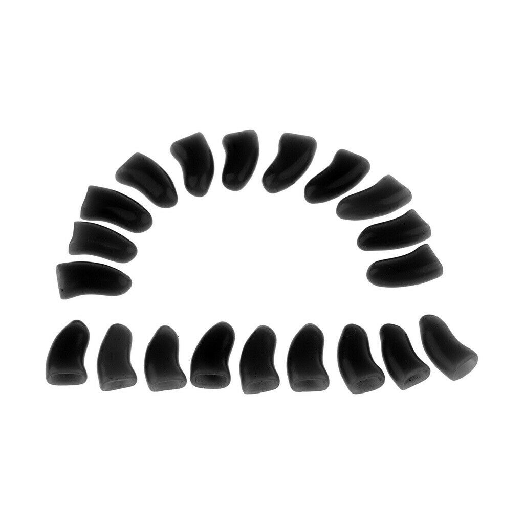 20 Pieces Soft Claws Paw Care Covers For Pet Cat Kiteen M