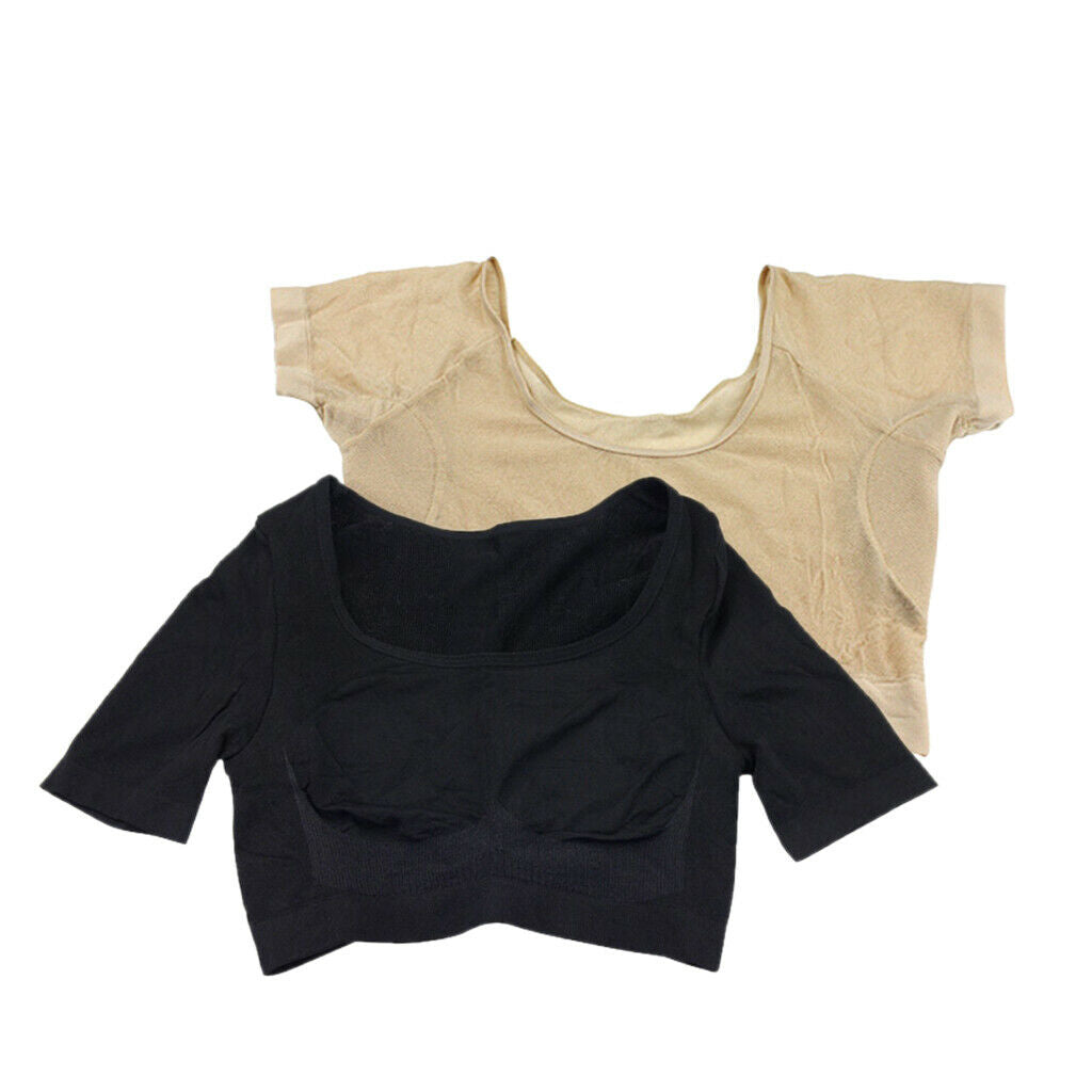 2x Yoga Vest Underarm Sweat  Pad Armpit Sweat