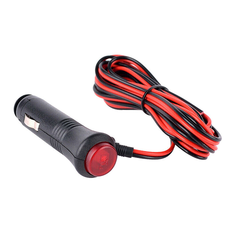 2x 24V Male Car  Lighter Socket Plug Connector On Off Switch 1.5m
