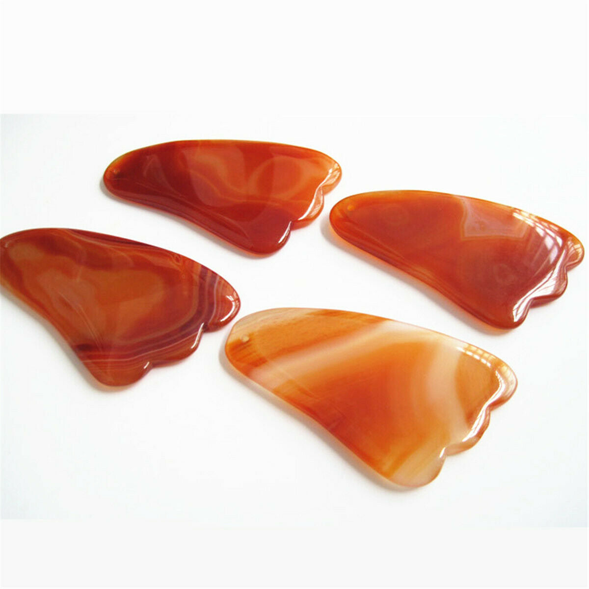 Carnelian Gua Sha Natural Agate guasha Body And Face Massage Tool Acupuncture
