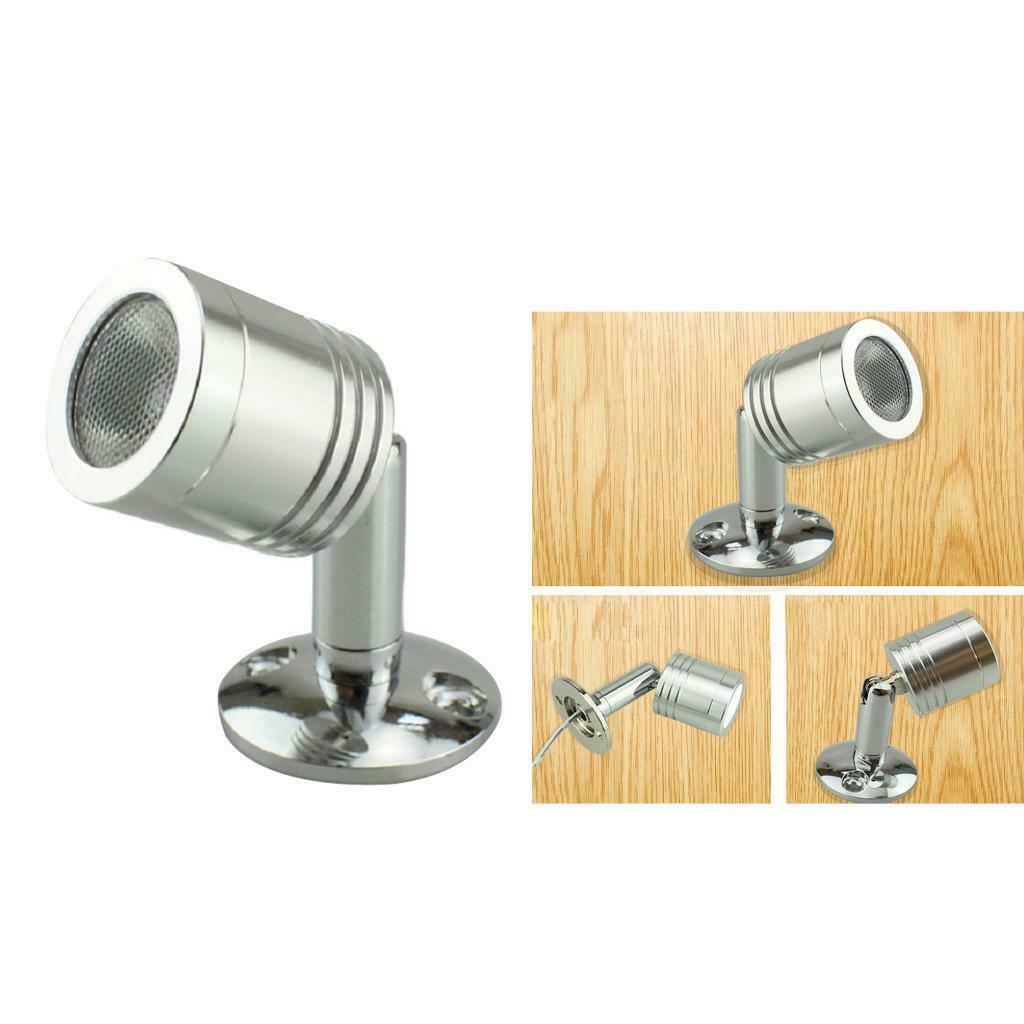 1.5W DC 12V Mini Spotlight Showcase Display Lighting Lamp Warm White 3000K