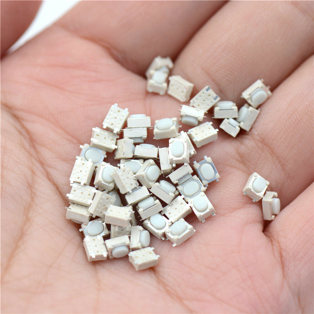 50pcs 3*4*2.5mm Tactile Push Button Switch Tact Switch Micro Switch 4-Pin A Tt