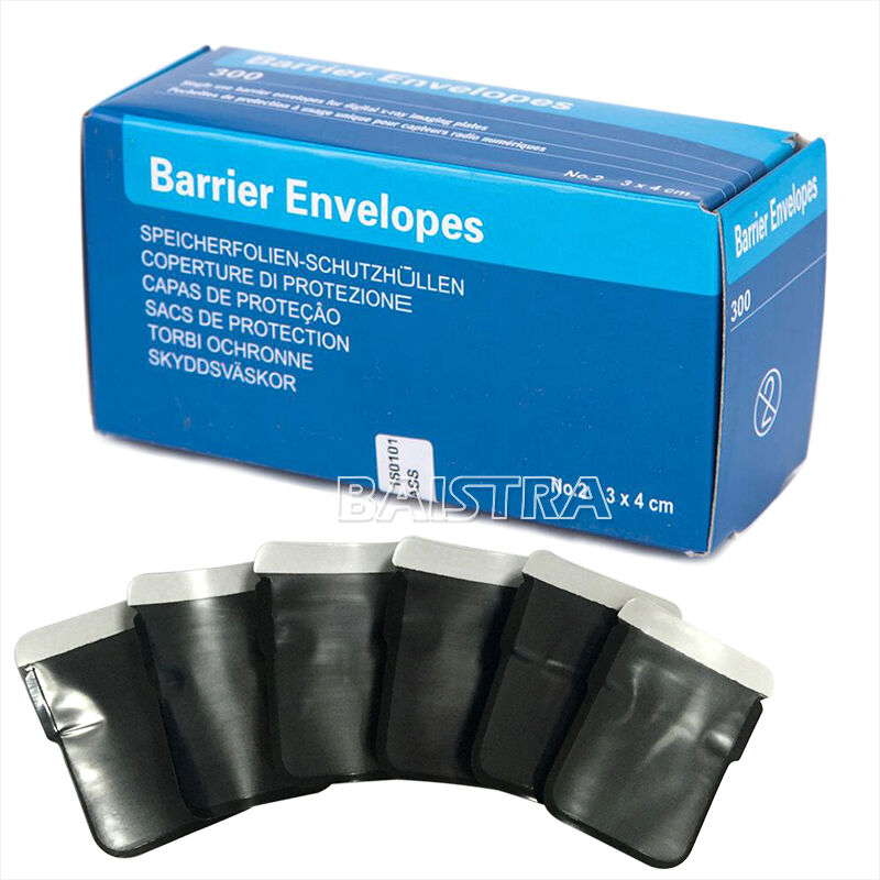 5Boxes Dental X-Ray Barrier Envelope No.2 for Digital Sensor ScanX Phosphor Use