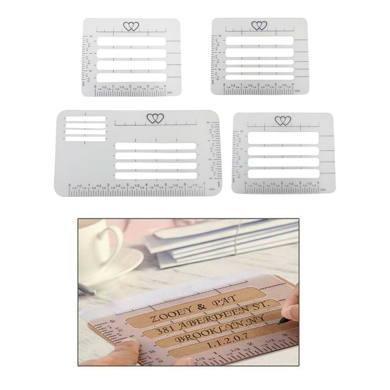Durable Envelope Addressing Stencil Handwriting Tool Template Scrapbooking