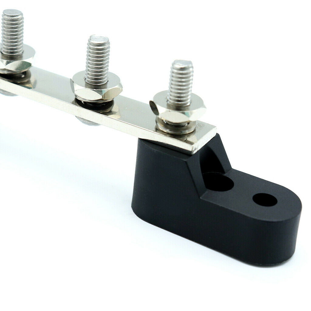 1Pc New Bus Bar Electrical Terminal Single Junction Box M6 Studs Kits 4P