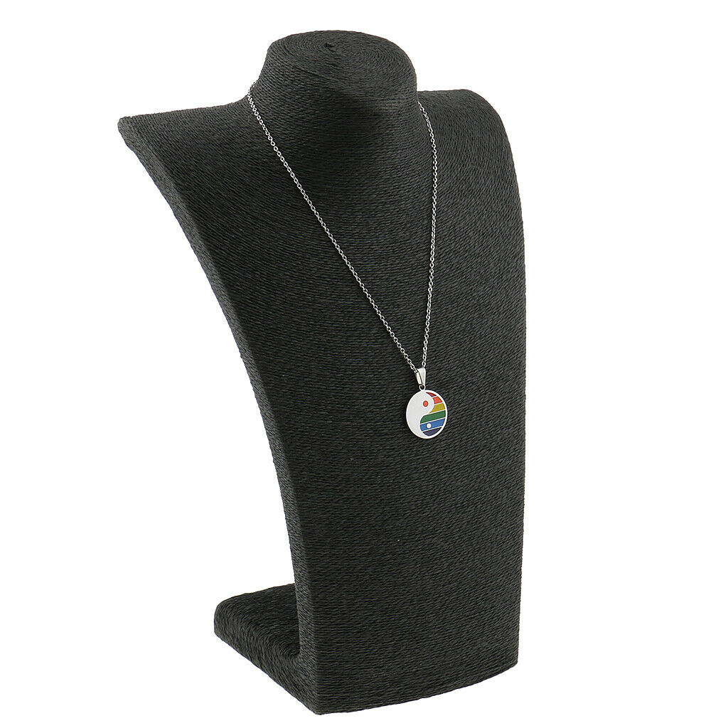 Rainbow PRIDE Stainless Steel Dog Tag Pendant Chain Necklace