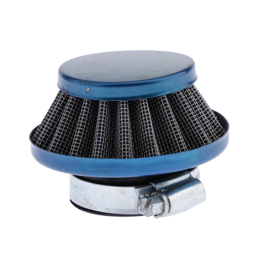 35mm Motorcycle Air Filter with Engine Inlet For 49CC 2 Stroke Blue