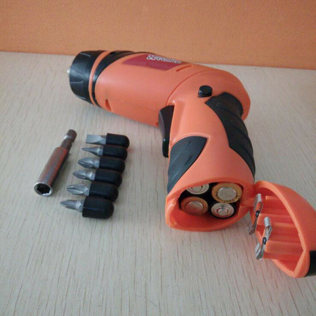 Electric Screw Driver 6x Screw Bits Screwdriver Repair