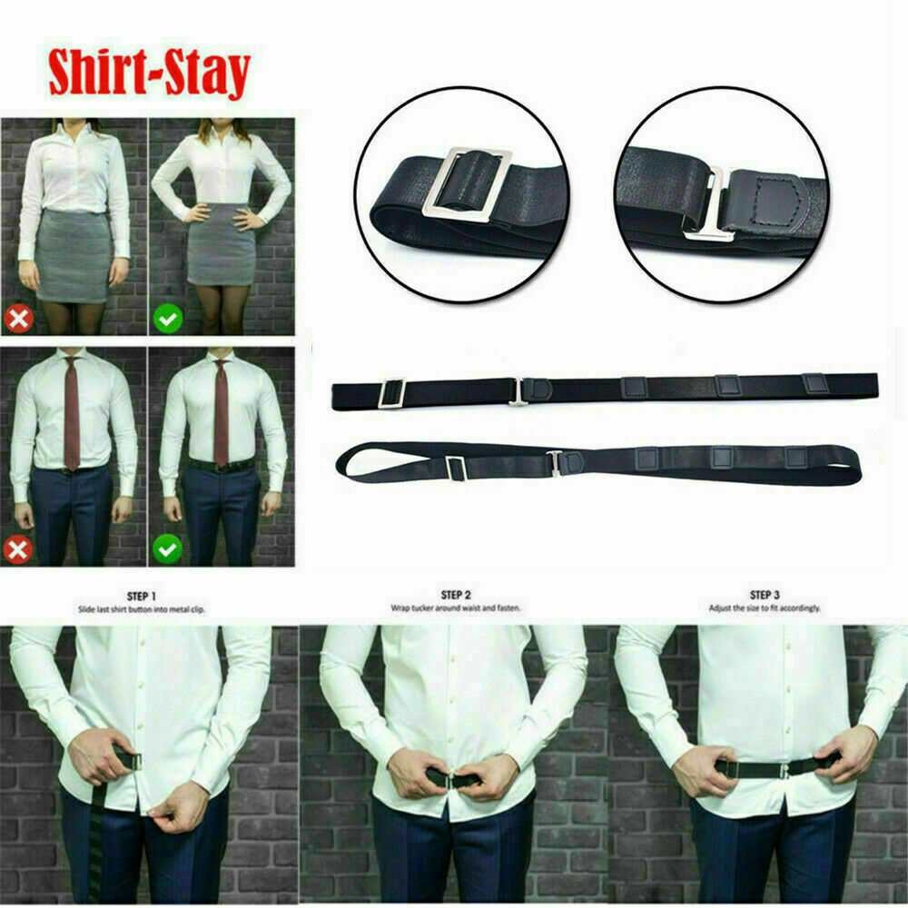 Adjustable Near Shirt-Stay Best Shirt Stays Tuck It Belt Shirt Tucked Men's Belt