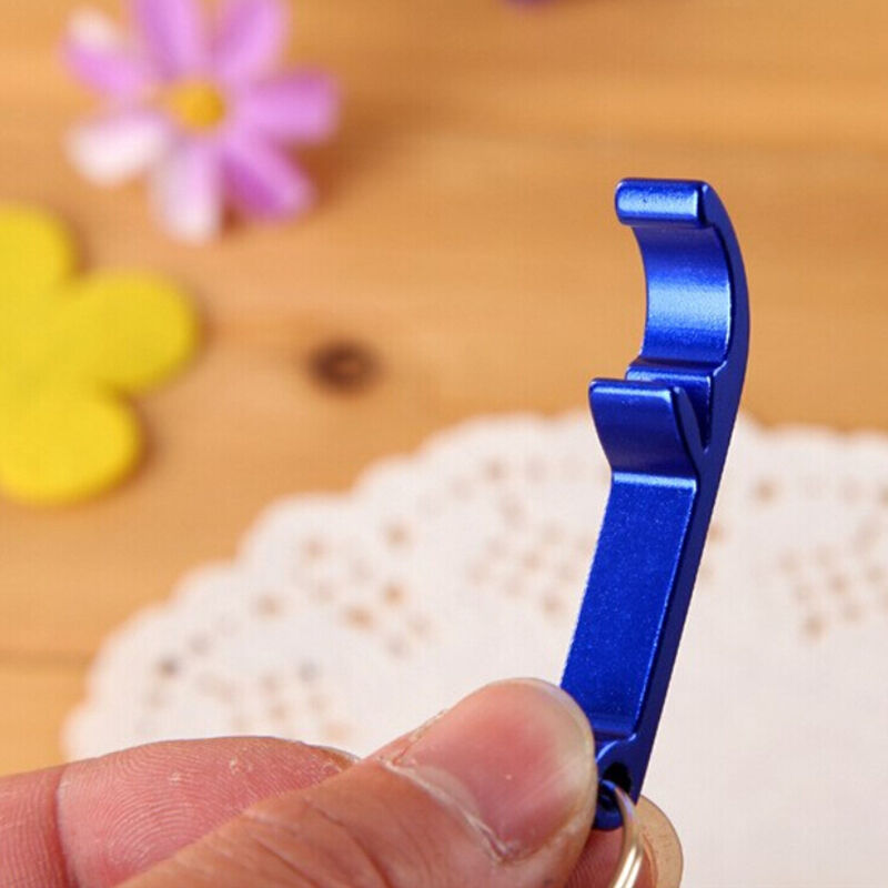 3x Beer Bottle Opener Claw Bar Beverage Keychain Ring Random Color DD