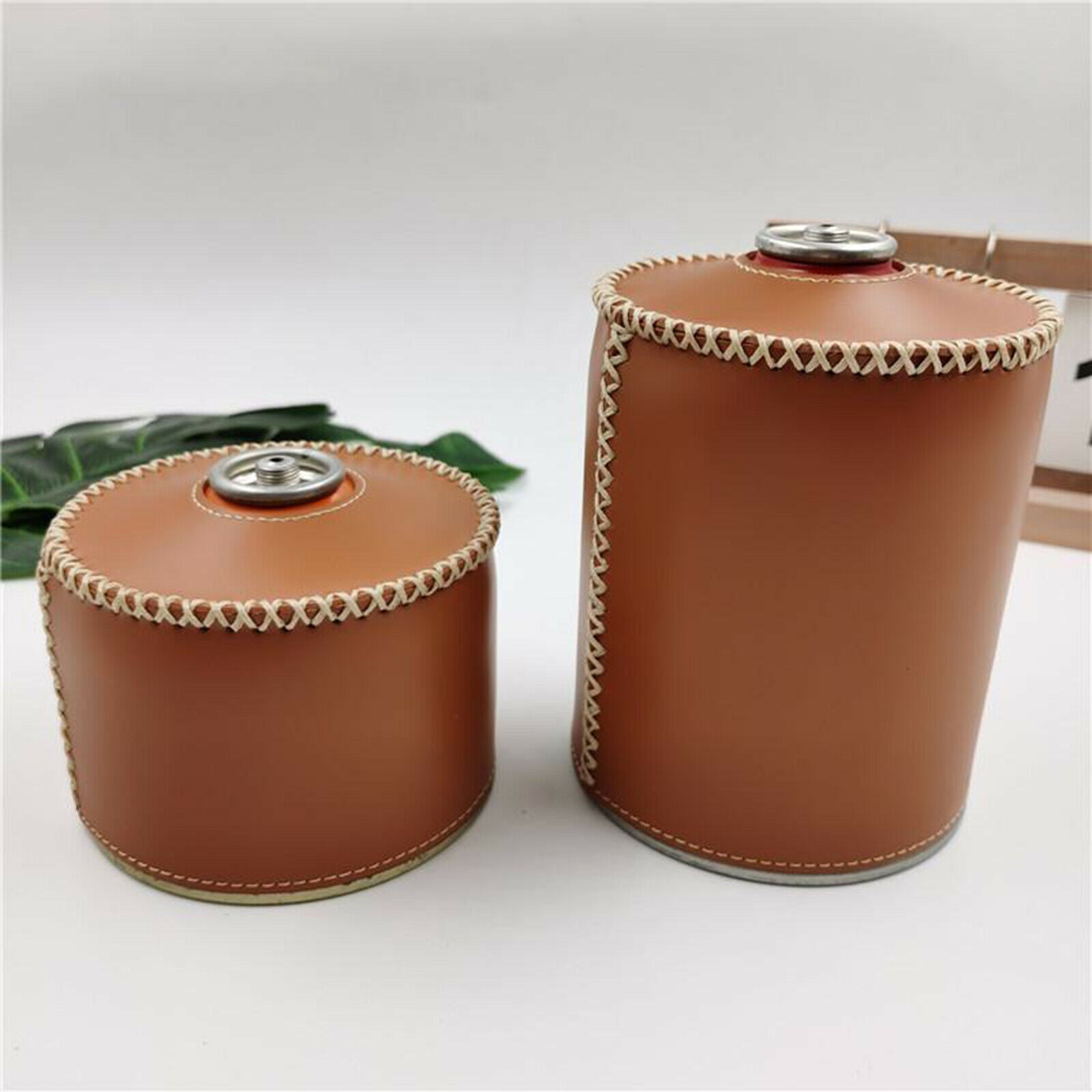 Gas Tank Protective Case Fuel Cylinder Storage Bag Cover Brown 10.4x12.3cm