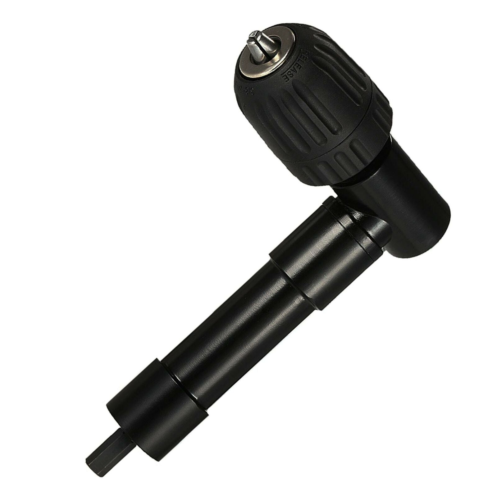 Drill Bit Adapter Right Angle 90Â° Angle Aluminum Metal Keyless Chuck Triple/hex