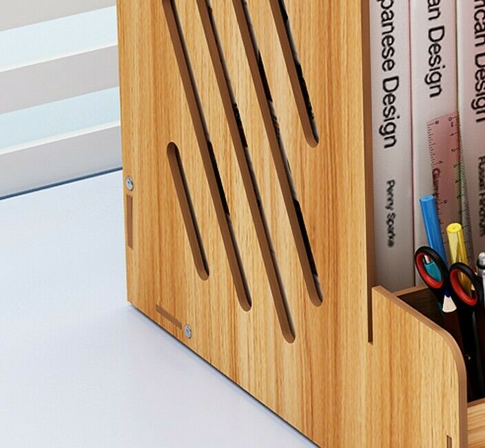 Collapsible Magazine File Hold Desk Organizer Storage Drawer Simple Table Shelf
