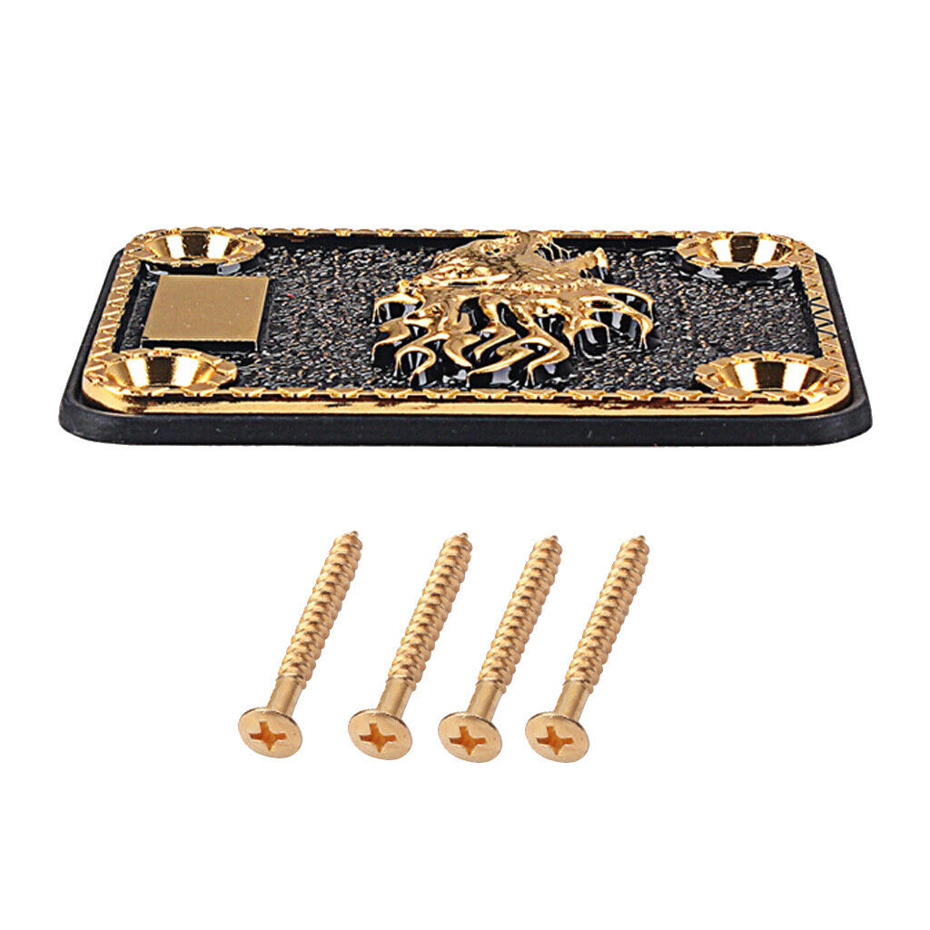Guitar Neck Reinforcement Plate And Screws 4Pcs for Guitar Parts