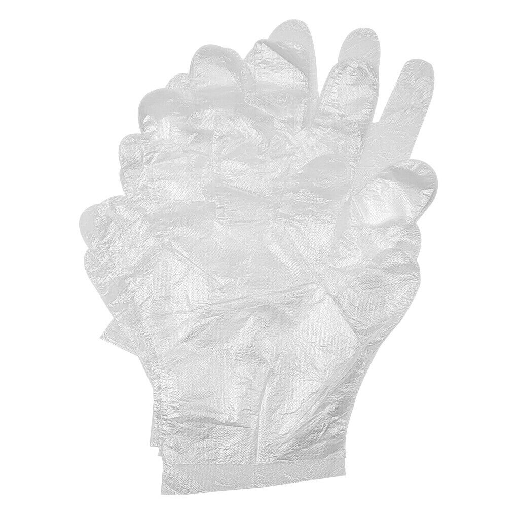 Set of 120 Soft Stretchy LDPE Protective Gloves for Hair Dye Kitchen Cooking