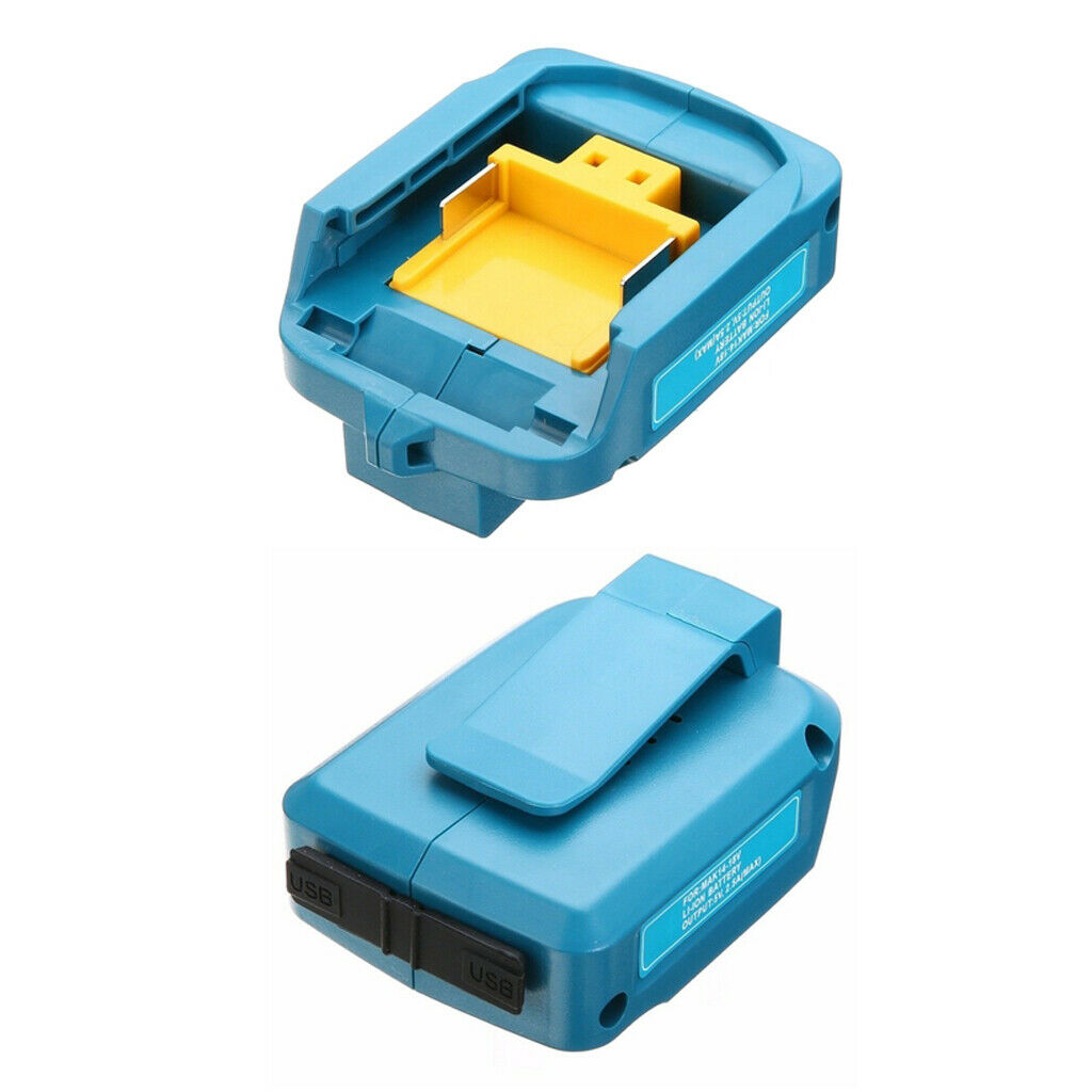 2x Blue USB Adaptor for  DEAADP05 Li-Ion 14.4V 18V LXT Batteries Charger