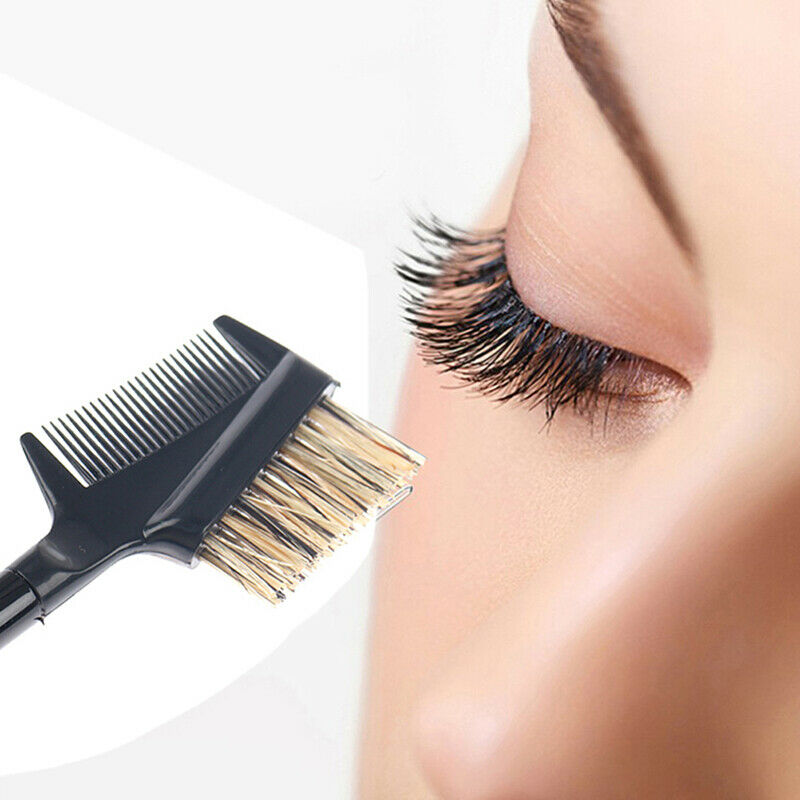 1Pcs Eyebrow Comb Double-Sided Dual Purpose Makeup Brush Eyelash Comb Cos.l8