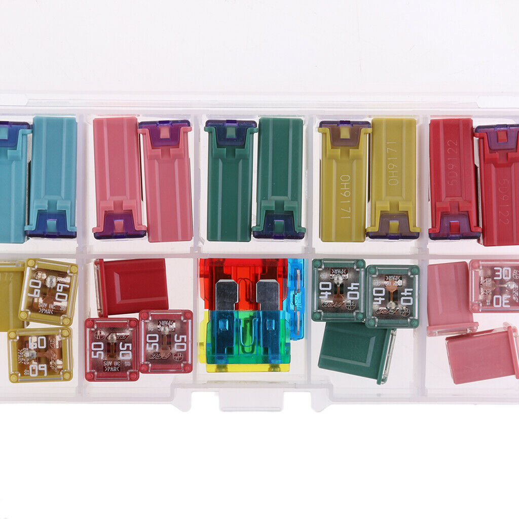 27 Pieces Mini Blade Fuse Assortment Kits for Car Truck & Fuse Holder Wire