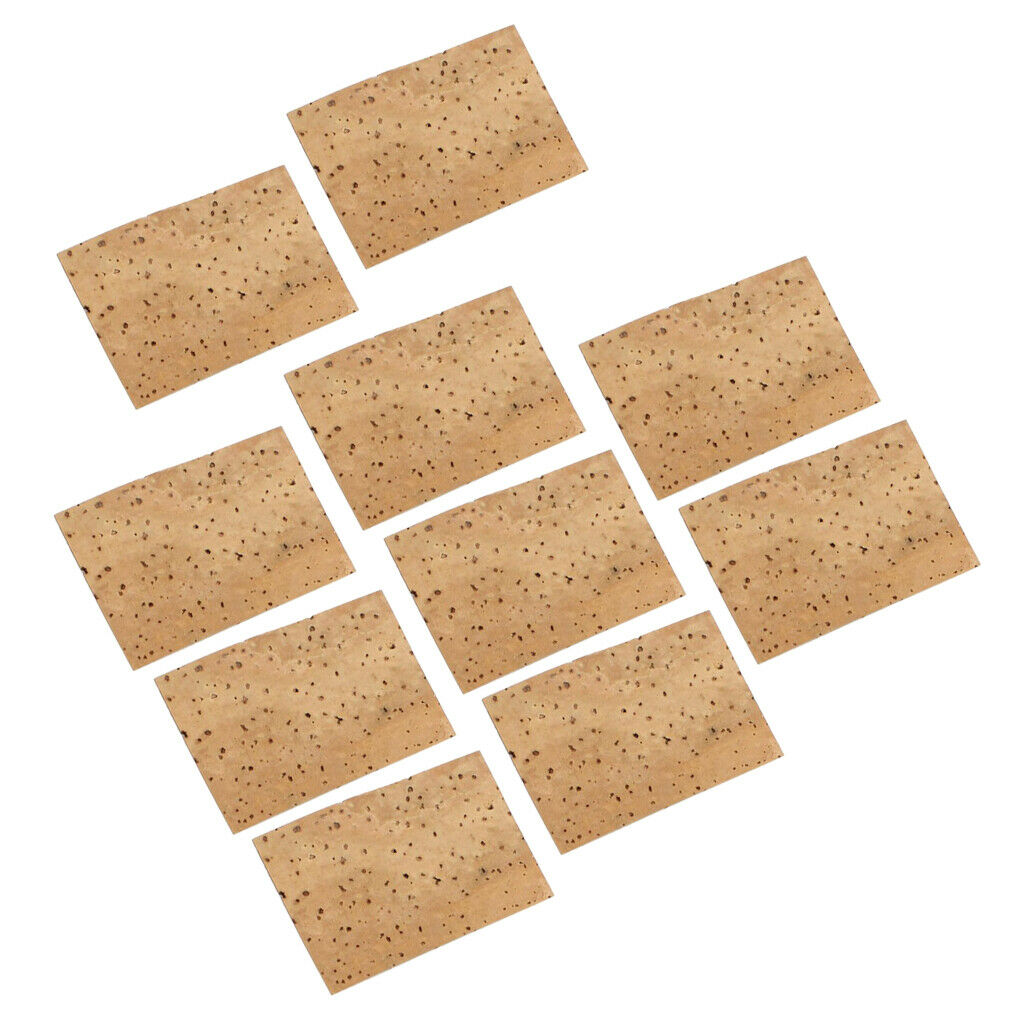 10 Pieces Saxophone Interface Cork Natural Neck Cork Replacement Parts Brown