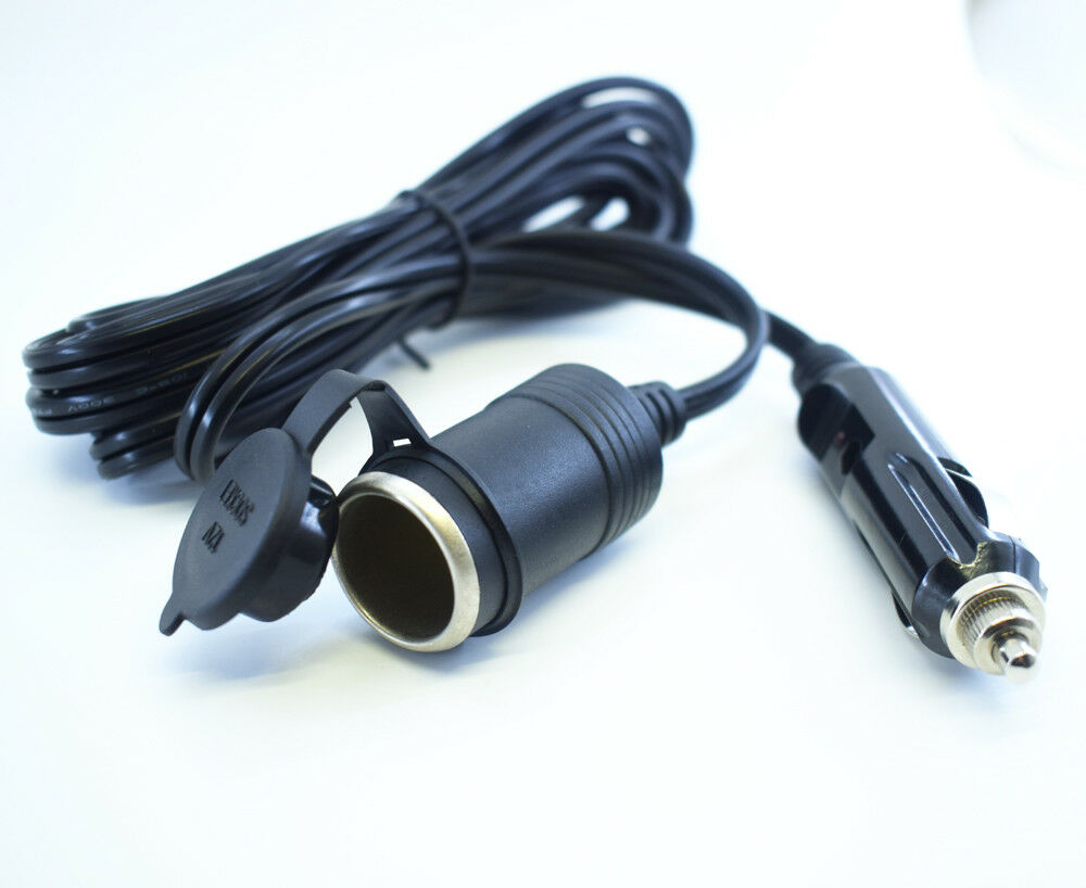 1pc 12ft/3.6M 18AWG Car Cigarette Lighter Socket Male to Female Extension Cable