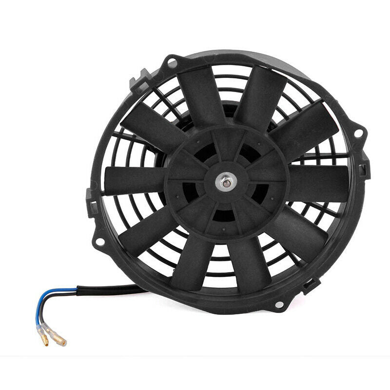 Universal for Car 80W Electric Radiator Cooling Fan Kit 7'' 12V Push Pull Black