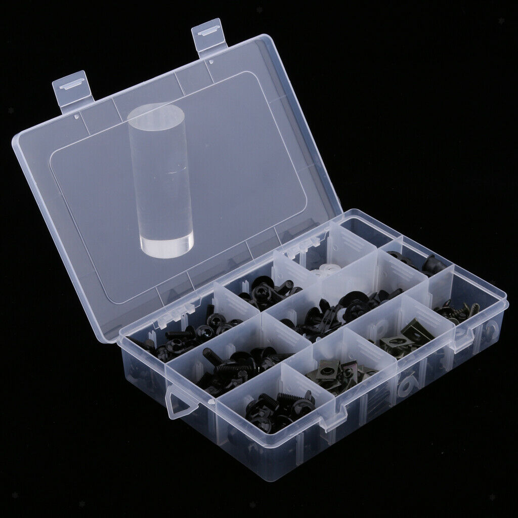 251x fairing screws, bike fairing screw caps -Black