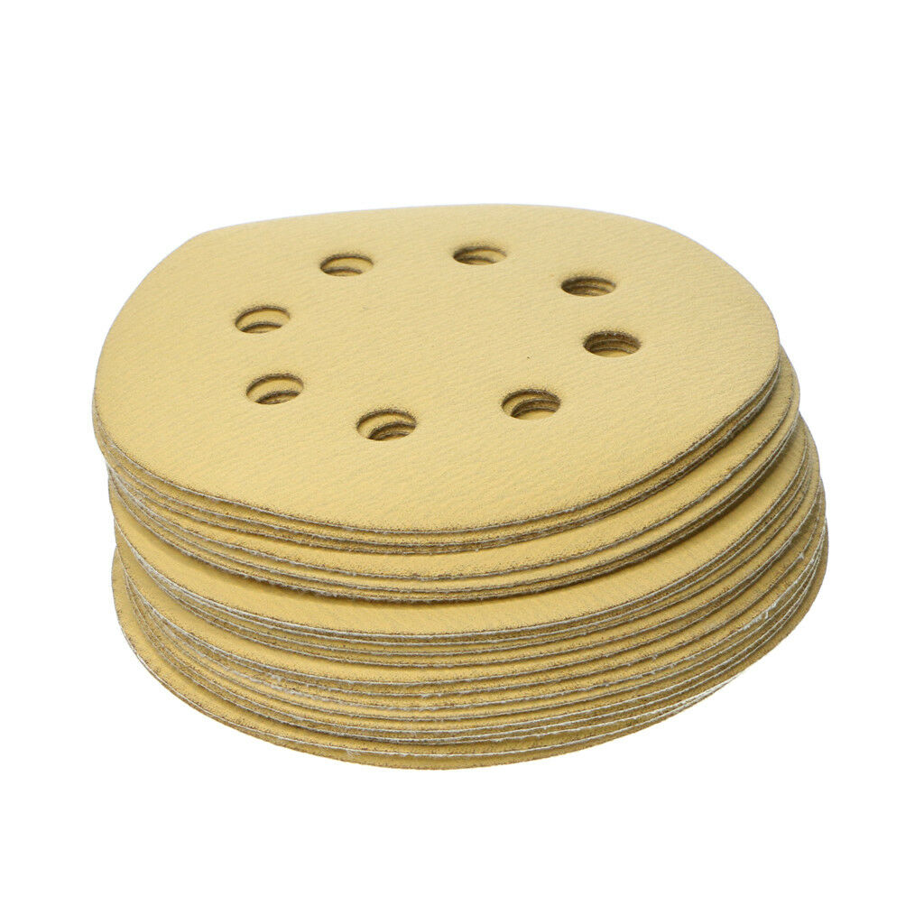 40x  Sanding Disc Sandpaper 5inch 8 holes Sandpaper Sheets