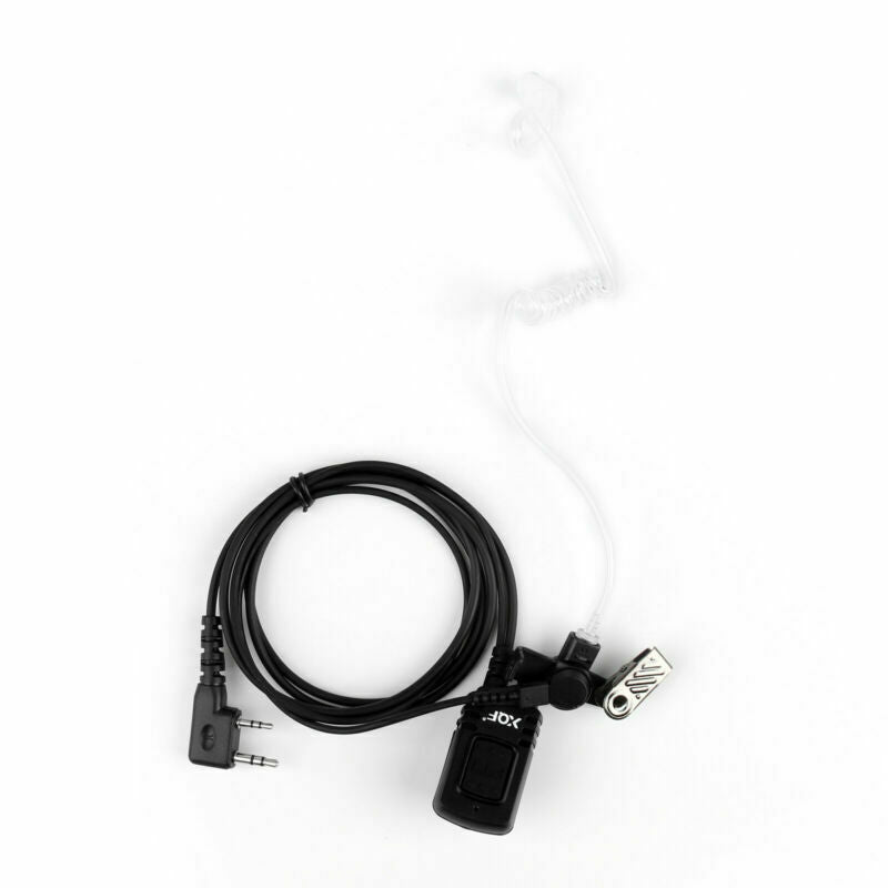 1xCovert Acoustic Tube Earpiece Headset PTT Mic 08A3 For Baofeng Kenwood Radio